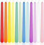 Yiflyer 10 Inch Colored Taper Candles for Religious and Spiritual Settings, 12 Pack Unscented Candlesticks for Holiday, Seasonal Celebration and Home Decoration