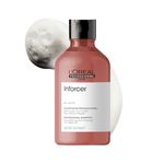 L’Oréal Professionnel Inforcer Strengthening Shampoo for Breakage-prone hair - 300 ml | Professional shampoo with Biotin & Vitamin B6 for less breakage & split ends | L’Oréal Shampoo for Men & Women