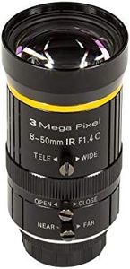 Arducam 8-50mm C-Mount Zoom Lens for IMX477 Raspberry Pi HQ Camera, with C-CS Adapter, Industrial Telescope Lens