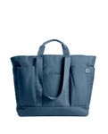 DailyObjects Idyll Tote Bag For Girls &Women | Crafted Using Soft-Touch & Water-Repellent Polyester | Polyfill Cushioning On The Inside | Holds Any Laptops Upto 14'' - Space Blue