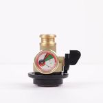 Gas Safe India ISO Certified Gas Safety Device | 3-in-1 LPG Cylinder Protection with Auto Shut-Off & Gas Level Indicator | Free Installation | 3 Year Warranty | Universal Fit