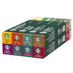 Starbucks Variety Pack 8 Flavour By Nespresso Coffee Pods(Pack Of 8, Total 80 Capsules),440 Grams