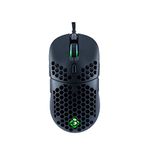 Cosmic Byte Kilonova PRO 3389IC RGB Wired Gaming Mouse with Pixart 3389 Sensor, Ultra Lightweight 73grams, Adjustable Weights, Paracord Cable, Replaceable Top Cover and Side Buttons (Black)