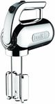 Dualit Hand Mixer Stainless Steel 400W, 4 Speed Settings, Retractable Cord | Ideal for Baking with Flat Beaters, Dough Hooks & Whisk Attachments | 89300, Chrome, 3 3/4(H)x 8(W)x 6(D)"/ 95x 200x 150mm