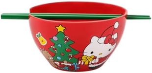 Hello Kitty Happy Holidays 20 Oz Red Ramen Bowl