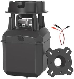 6V Deer Feeder Motor Kit with Accurate Digital Timer, Up to 10 Daily Feedings, DIY & Adapter Mounting for Drums, Buckets and Flat-Bottom Containers, Battery Not Included