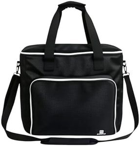 Sewing Machine Carrying Case with Removable Top Cover, Sewing Machine Bag with Shoulder Strap & Pockets, Fits Most Standard Machines and Accessories, for Brother/for Singer/for Janome,Black (Bag Only)