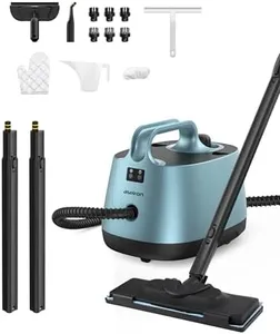 Steam Cleaner, Aspiron Upgrade Steamer with 21 Accessories, Portable Multipurpose Steam Cleaner, Quick Heating,1.5L Capacity, Heavy Duty Steam Cleaner Carpet and Upholstery, Floors, Tiles, Car, Blue