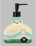 Young's Inc. Farmhouse Soap Dispenser - Decorative Dish and Hand Soap Dispenser for Bathroom and Kitchen - Camper, Yellow - 5.12" x 2.95" x 7.3"