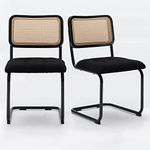 Farini Dining Chair, Mid Century Modern Dining Chairs Set of 2, Rattan Kitchen Chairs for Home, Living Room, Bedroom