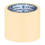 VCR Masking Tape - 20 Meters in Length 96mm / 4" Width - 1 Roll Per Pack - Easy Tear Tape, Best for Carpenter, Labelling, Painting and leaves no residue after a peel.