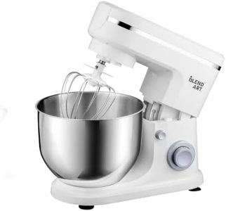 Blend Art 6 litre Stand Mixer 1500W- Heay Duty Motor| 6 Speed Control| Tilt Head| Includes Whisking Cone, Mixing Beater & Dough Hook| 1 Years Warranty