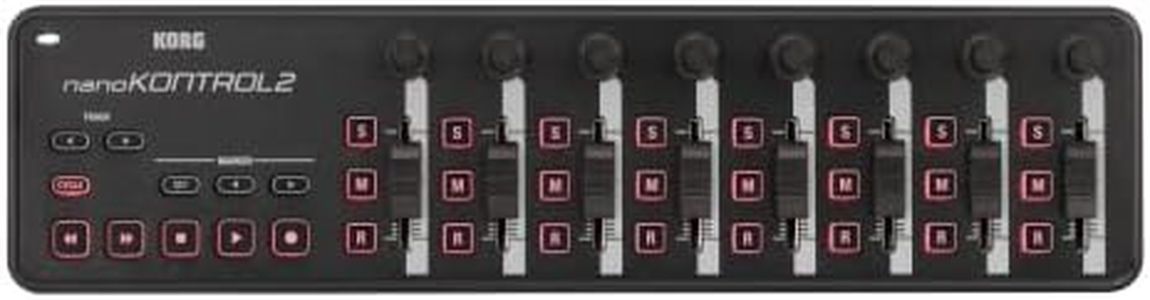 Korg nanoKONTROL2 Slim-Line USB Control Surface, Black