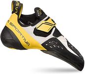 La Sportiva Unisex's Solution White/Yellow Climbing Shoes, Multicolour White Yellow 000, 4 UK Narrow