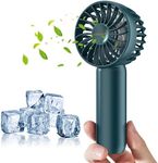 VEMONT Handheld Fan, Mini Portable Hand Fan with 2500mAh Rechargeable Battery,Personal Pocket Hand Held Fan with 3 Speeds(3-10H Working Time),Super Small Size Fans perfect for Outdoor Travel Camping