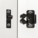 8 Pack Cabinet Latch Double Roller Catch Hardware, Sturdy Cabinet Latches and Catches Cabinet Latch Hardware for Lockers, Cupboard, Closet Door