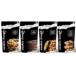 COCOSUTRA Cookie Dough Mix Pack of 4 | Cookie Monster Bundle | 100% Natural & Vegan | 3 Easy Steps for Perfect Cookies - Mix, Scoop & Bake - 860 g