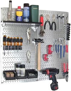 Wall Control 30-WGL-200GVB Galvanized Steel Pegboard Tool Organizer, Galv/Black