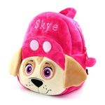 HappyChild Cute Kids School Bag Plush Animal Cartoon Travel Bag for Baby Girl And Boy 1-5 Years (SKYE)