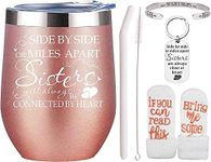 VeryMerryMakering Sisters Friends, Gifts for Sisters from Sisters, Sister Gifts, Birthday Gifts for Sister, Sisters Tumbler, Sisters Gifts from Sister, Side by Side or Miles Apart Sisters