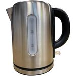 Vanilla Leisure Low Wattage Travel Kettle 1 Litre, 1000W - Cordless Electric Kettle For Caravans, Camping & More - Brushed Stainless Steel Small Travel Kettle - Boil Dry Protection & Removable Filter