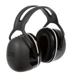 3M Peltor X5A Ear Defenders with Headband, Earmuffs for Reliable Hearing Protection Against High Noise Levels in Industrial Settings, 37 dB, Black, One Size, 1 per Package