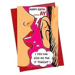 PETCEE Funny Birthday Card for Husband Boyfriend 4"x6" Birthday Gifts Cards for Men Him Fiance Naughty Birthday Greeting Card for Husband Boyfriend Him from Wife Girlfriend Her with Envelope