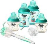 Tommee Tippee Closer to Nature Newborn Bottle Starter Set with Cleaning Brush