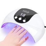 UV Nail Lamp Nail Dryer 54W UV Lamps for Gel Nails Nail UV Lamp Led Nail Lamp with 3 Timer, Auto Sensor, LCD Screen, USB Plug Gel Nail Curing Lamp, Led Gel Nail Lamp Nail Dryer