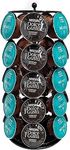 Shurake Coffee Pod Holder for Dolce Gusto Capsules (35pcs), Coffee Pod Carousel,Coffee Capsule Stands Rotating Coffee Pod Storage, Home or Office Kitchen Counter Coffee Pod Organiser, Metal, Black