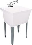 White Utility Sink Laundry Tub With