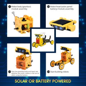 OMWay 12-in-1 Solar Robot Kit – STEM Educational Building Toy