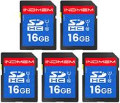 INDMEM SD Card 16GB (5 Pack) - SDHC