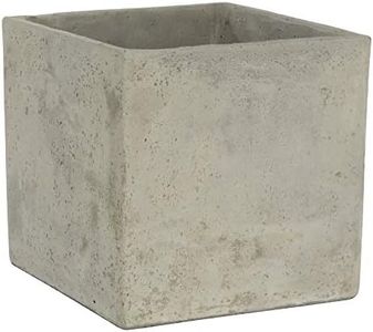 Classic Home & Garden 3/0935/1 Cement Square Planter, 8" Natural