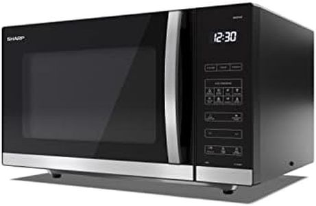 SHARP YC-QS302AU-B 30 Litre 900W Digital FLATBED Microwave, 10 power levels, ECO Mode, defrost function, LED cavity light - Black