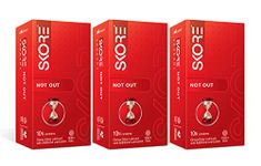 Skore Not Out Climax Delay with 1500+ Raised Dots Condoms (30 S)