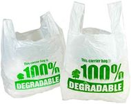 Sabco - White Vest Carrier Bags 100