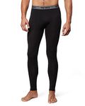 32 Degrees Heat Mens Performance Thermal Lightweight Baselayer Legging Pant, Black, Black, Medium