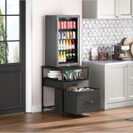 Herture Mini Fridge Stand with 3 St