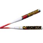 Worth | Josh Riley Signature Bedlam XL Slowpitch Softball Bat | USA Softball | WSA6JRBEDL | XL Endload | 2 Pc. Composite | 13.5" Barrel | 25 oz