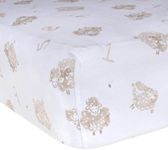 Burts Bees Baby Print Fitted Crib S