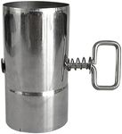 Eagles Stove Pipe with Damper 2.36 inch Control, (1Pack,Dia 2.36in/6cm) Chimney Pipe,Chimney Stainless Steel Flue for Outdoor Camping Wood Stove Accessories Pipe(L4.72in/12cm)