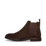 Steve Madden Men's Highline Chelsea Boot, Chocolate Brown Suede, 13.5 UK