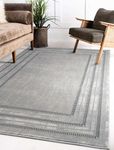 LaDole Rugs 2x3 ft Modern Premium Doormat | Bordered Small Carpet for Entry Way, Hallway, Home Office, Entrance Indoor Floor Décor | Beige Cream