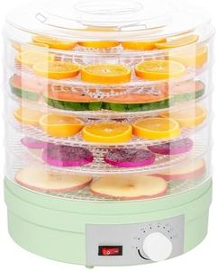 Cobuy 5 Layers Food Dehydrator Machine,Temperature Control & High-Heat Circulation, 5-Layers Electric Food Dryer for jerky meat fruit vegetable Pet Treats - Green