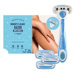 by Amazon Women's 5 Blade Razor + 3 Refills