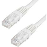 StarTech.com Cat6 Ethernet Cable - 25 ft - White - Patch Cable - Molded Cat6 Cable - Long Network Cable - Ethernet Cord - Cat 6 Cable - 25ft (C6PATCH25WH)