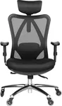 Duramont Ergonomic Office Chair - Adjustable Desk Chair with Lumbar Support and Rollerblade Wheels - High Back Chairs with Breathable Mesh - Thick Seat Cushion, Head, and Arm Rests - Reclines