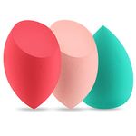 Makeup Sponge Blender Start Makers 3 Pack Beauty Blender Mood Foundation Sponge Set non-Latex Beauty Sponge for Blending Liquid Foundation Cream and Powder