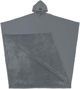 FREE THE SHEEP Eden Hoodie – Oversized Weighted Hoodie Cloak with Ultra-Soft Faux Fur Liner (Gunmetal Grey, 5'7 to 5'10)